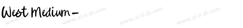 West Medium字体转换